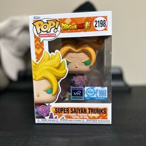Funko POP! Dragon Ball - Super Saiyan Trunks #2198 Vrare Pre Release W Protector